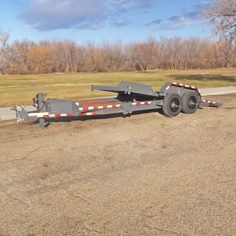 Snake River 21 ft low-deck tilt Flatbed Trailer